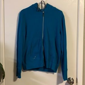 Turquoise athletic jacket